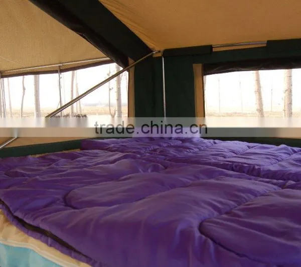 Tents Camping Utility Military Camper Trailer Tent Awning With Aluminum Poles photo-4