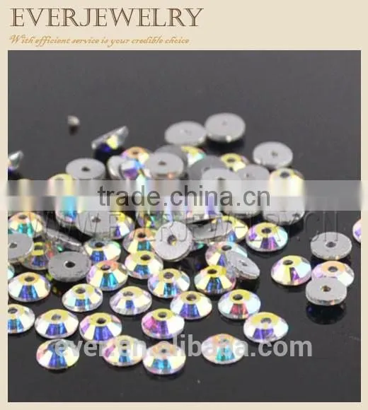 Machine Cut Flat Back Stone,non Hot Fix Flat Back Glass Stone photo-2