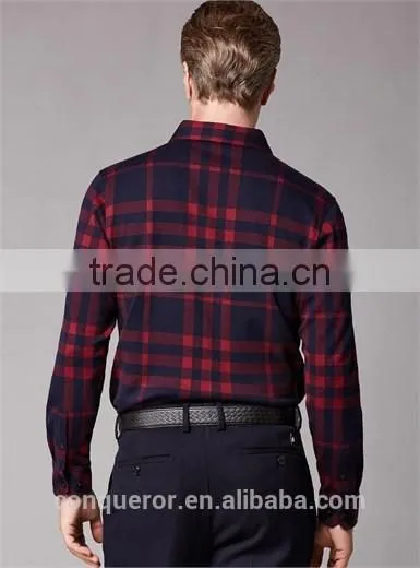 New Design Buffalo Plaid Cotton Men Shirt BSL0064 photo-2