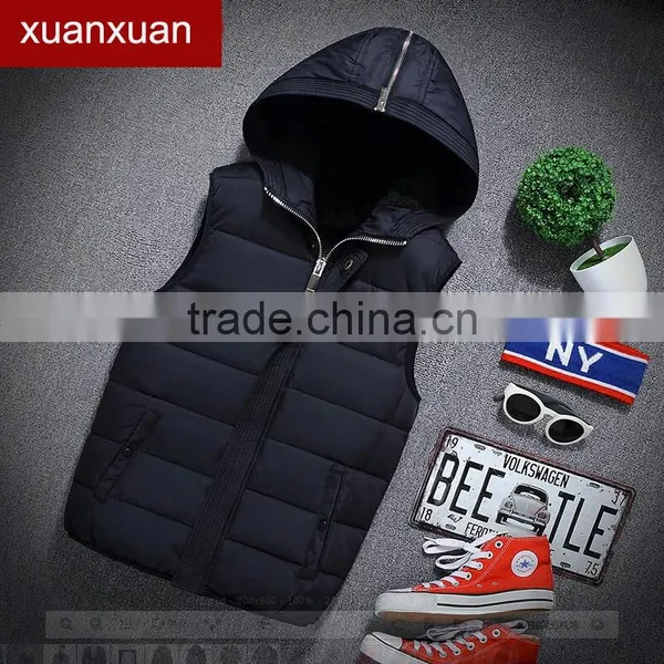 Custom Winter Warm Thick Down Jacket Pullover Waistcoat for Men photo-2