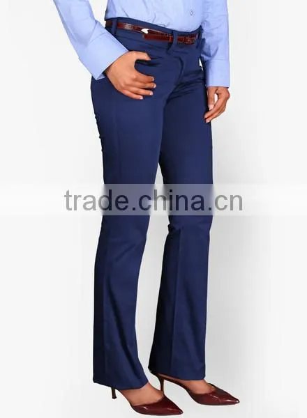 Ladies Chino Pants,brand Name Women Pants,flare Chino Pants photo-5