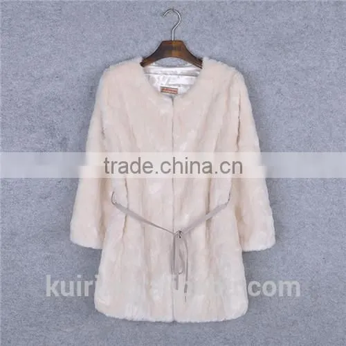 2016 Women Coat Long Faux Rabbit Fur Coat Price Factory Direct photo-6