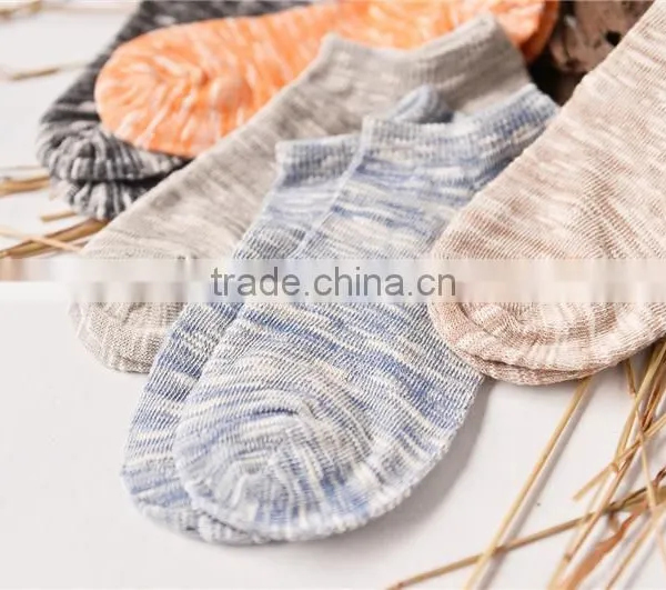 New Spring Summer Vintage Shallow Mouth Cotton Boat Socks Casual Quality Breathable Invisible Sports Sock For Men photo-2