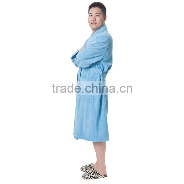 Mens Luxury Cotton Terry Bathrobe photo-2