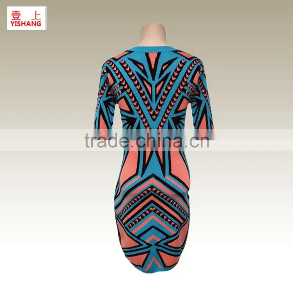 Jacquard Lady Sweater New Style for Lady Sweater in the Spring 80%Viscose 20%Polyester 12GG photo-2