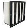 Hot Melt V Bank F8 Filters Medium Efficiency With Glass Fiber Media