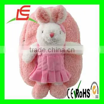 Plush Rabbit Backpack School Bags With Stuffed Toy Kids Gift Item
