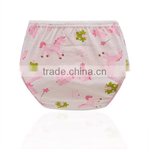 Hot Selling 7 Designs Leak-proof Baby Training Pants Full Printed Pure Cotton Baby Cloth Diaper photo-4