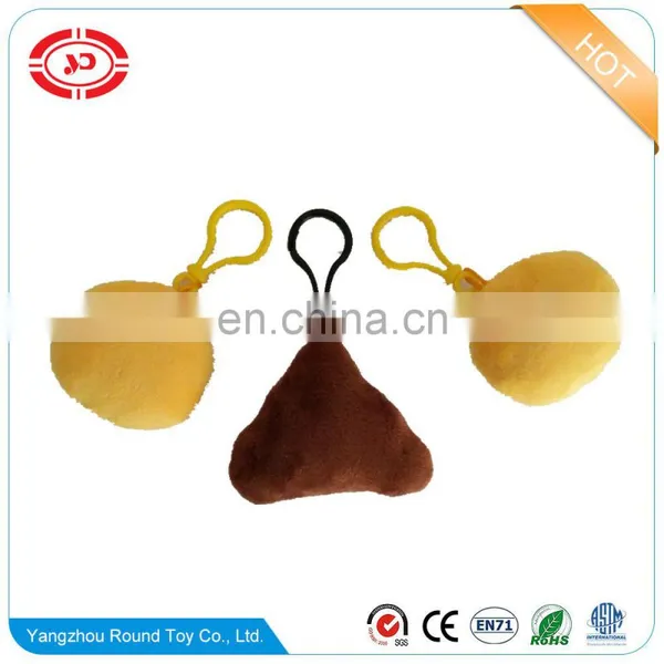 Emoji Cheap With Embroidery Soft Stuffed Plush Toy Keychain photo-3