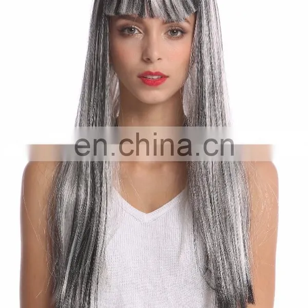Carnival Black White Grey Party Wigs P-W221 photo-4