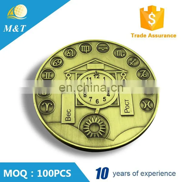 Factory Direct Sale Souvenir 3d Antique Cooper Coin photo-4
