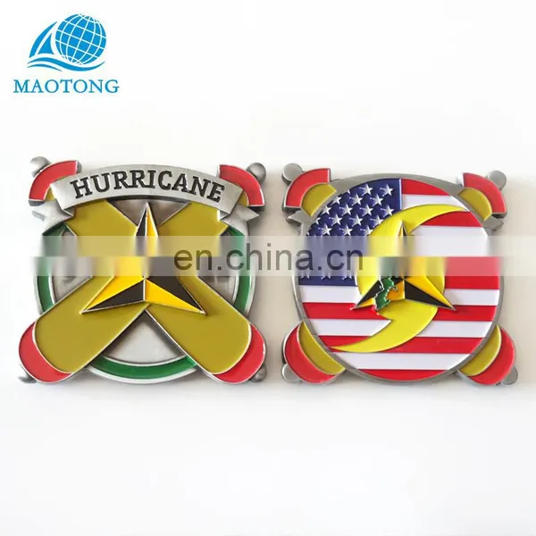 Antique Silver Plated 3D Coins Cheap Custom Soft Enamel High Quality Colorful Souvenir Metal Coin From China Manufacturer photo-2