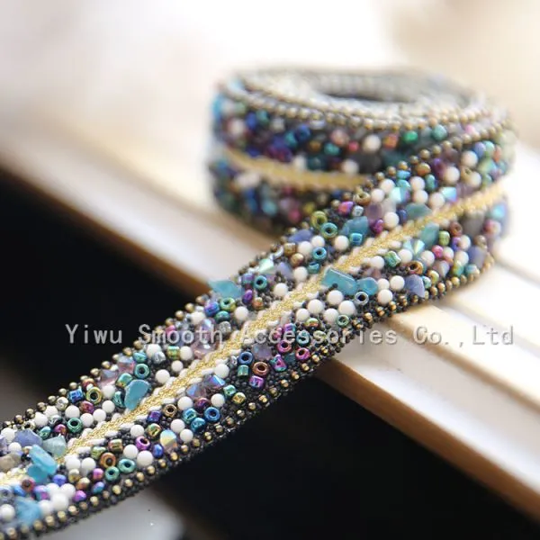 Fashion Design Jewelry Sticker Ribbon Iron on Tape Rhinestone Transfer photo-2