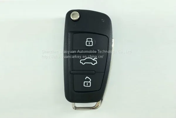 3 Button Audi Remote Control Flip Key for A4 231G photo-3