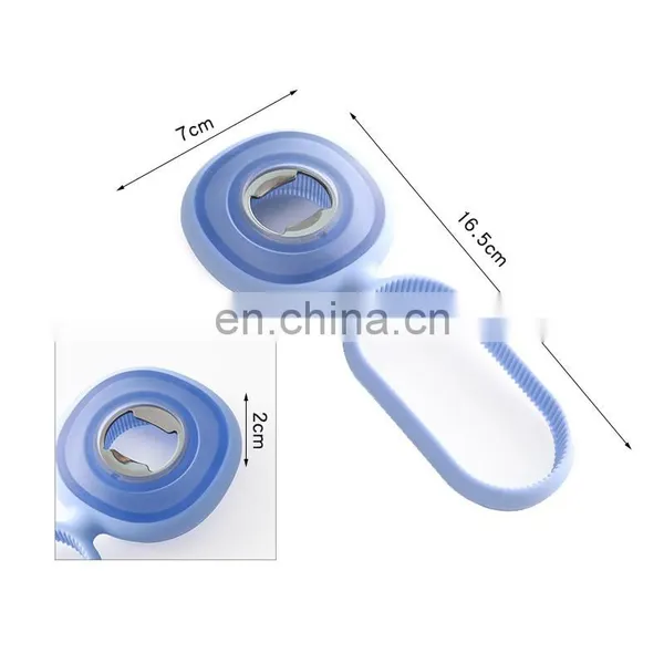 Creative Multi-function Silicone Grip Adjustable Jar Opener Bottle Beer Opener photo-3