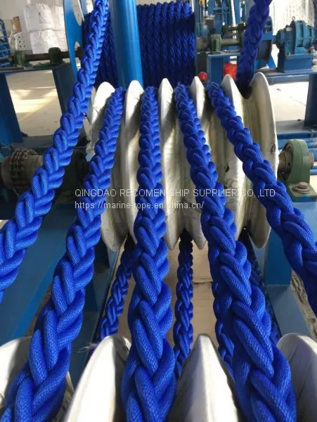 RECOMEN Hot Sale 3 Strand 30mm pp Mooring Rope White 3 Strands Rope photo-3