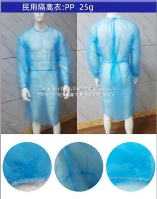 Protective Gown Protective Clothing Disposable pp Protective Gowns Quality Disposable Protective Gowns photo-2
