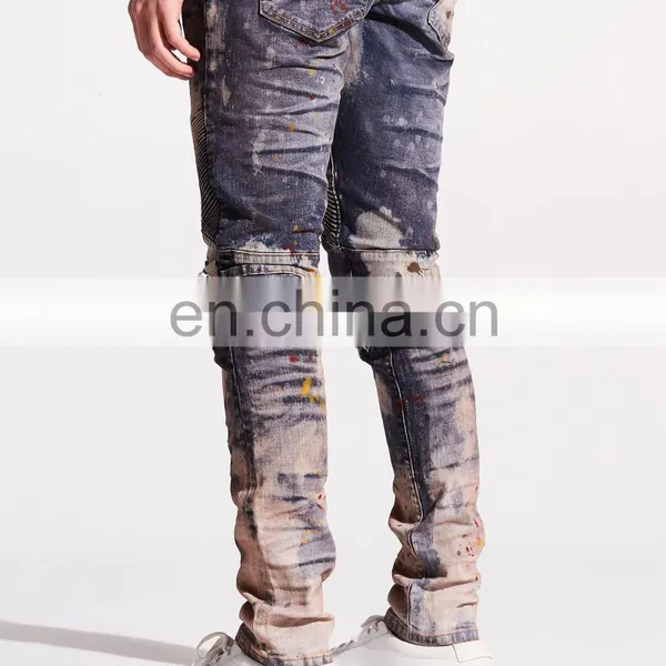 DiZNEW BIKER DENIM BIG CARPENTER MEN JEANS photo-4