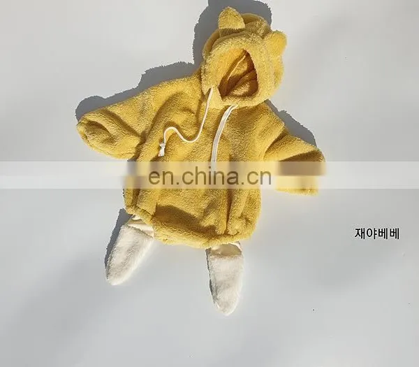 Ins Fashion Baby Kids Clothes Winter Soft Velvet Cute Pattern Long Sleeve Coat 2020 photo-2