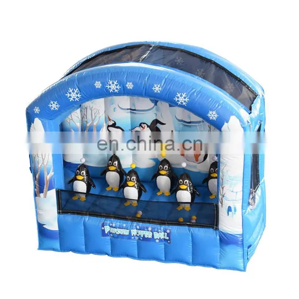 Inflatable Penguin Hover Ball Shooting Game Hovering Ball Target Shooting Knock Me Out photo-2