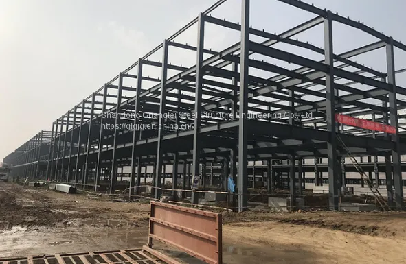New Design Reliable Seismic Earthquake Prefabricated Light Steel Structure Muti Slope Workshop photo-4