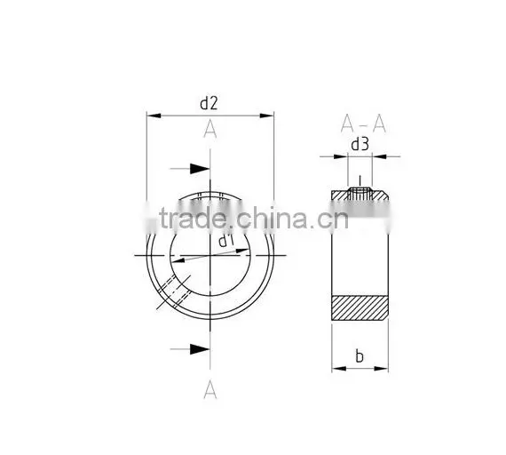 Adjusting Rings With Set Screw DIN 914 A2 M 8X10 A2A Stainless Steel photo-2