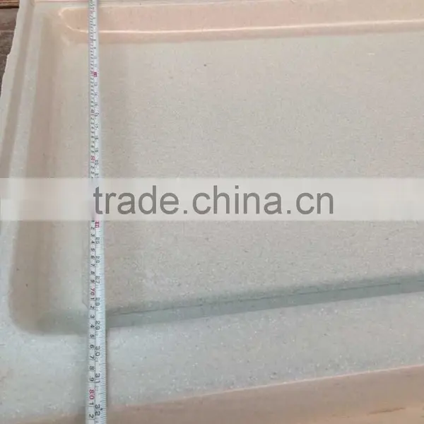 Hotel Bathroom Cultured Marble Shower Base, Shower Tray, Shower Pan photo-2