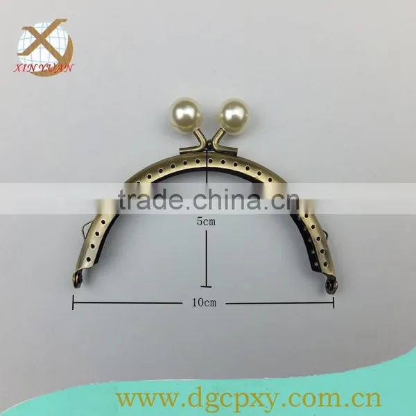 Purse Metal Frame With Various Color Gems