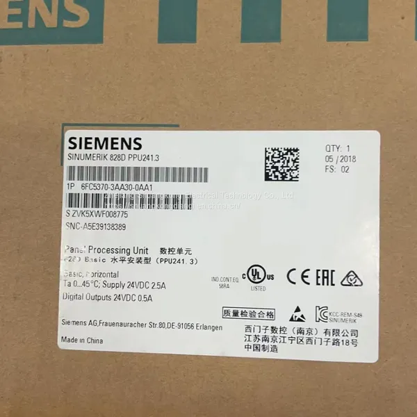 6FC5370-3AA30-0AA1 SINUMERIK 828D Basic PPU 241.3 Horizontal CNC Hardware