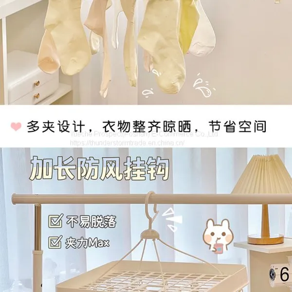 Hot Selling Exported Plastic Clothes Socks Hanger 12 Pegs photo-4