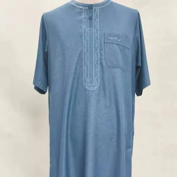 TR Fabric for Dubai Market Muslim Robe Islamic Garments Thobe photo-4