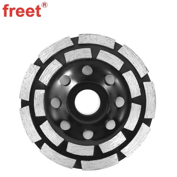 D100mm~230mm Diamond Double Row Grinding Cup Wheels for Concrete Stone photo-3