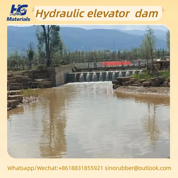 Hydraulic Elevator Dam With Rubber Water Stop & Hydraulic Pump Station for Water Conservancy