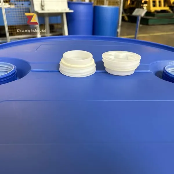 Gejiu 200l Diesel Packaging Blue Chemical Barrel, Thickened, Acid and Alkali Corrosion-resistant, Blue Lightproof Plastic Tank, Large Blue Barrel photo-2