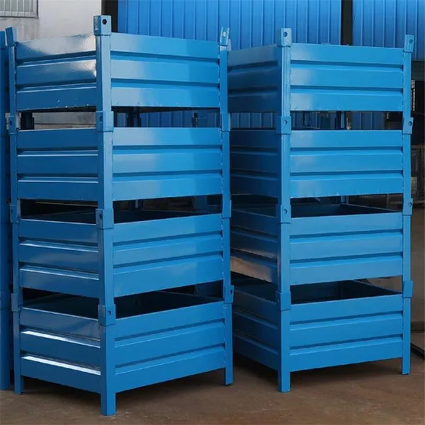 Large Iron Frame Metal Parts Storage Workshop Box Turnover Box for Iron Scrap