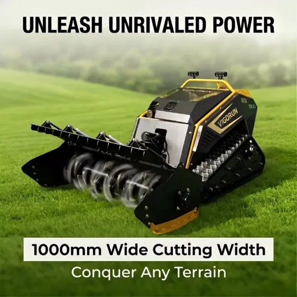 Vigorun MTSK1000 mower grass cutter electric One-Key Start & Remote Control CE/EPA foresty mulcher For Greenhouses