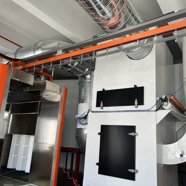 PLC Controlled Automated Bumper Powder Coating Production Line for Automotive Parts photo-5