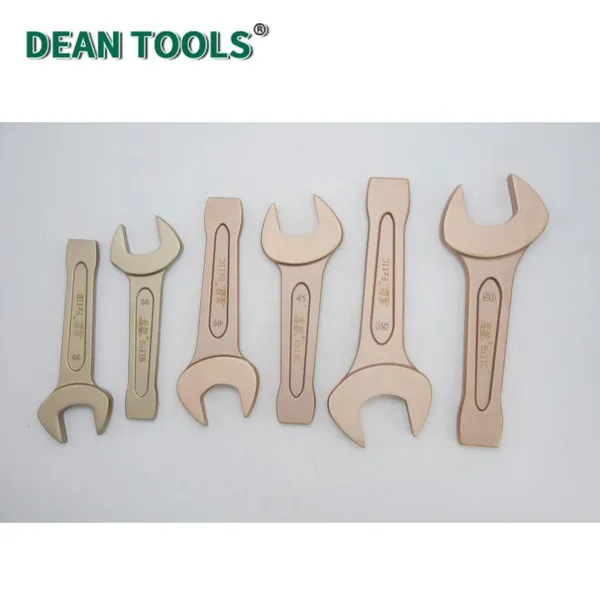 Non Sparking Striking Open End Wrench,Secure-Grip,Aluminum Bronze,Safety-Critical photo-2