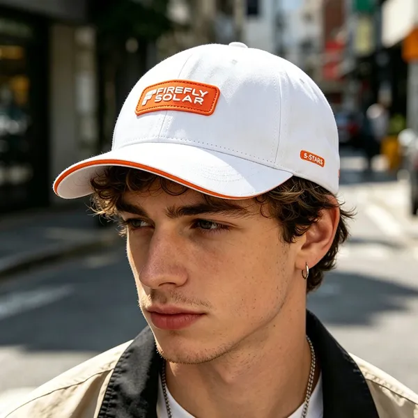 Baseball Cap Sandwich Brim Custom Rubber Patch Lightweight Breathable Daily Headwear