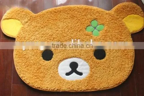Carpet Fringe Flower Pattern Hand Knotted Hello Kitty Carpet