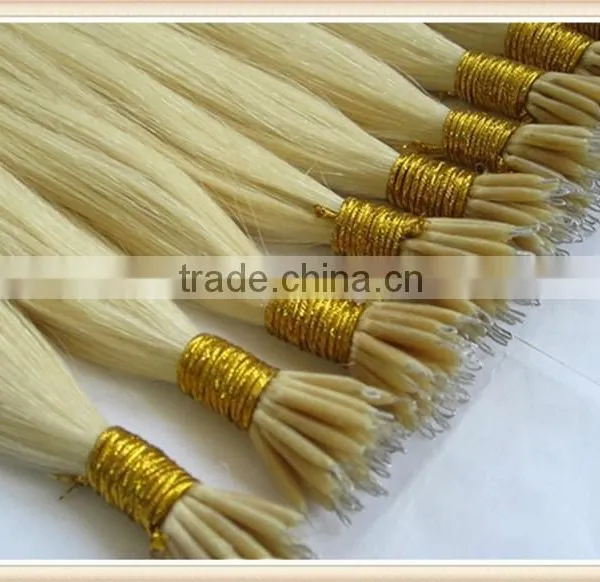 European 100% Remy Human Nano Ring Hair Extension Sample Welcomed photo-2