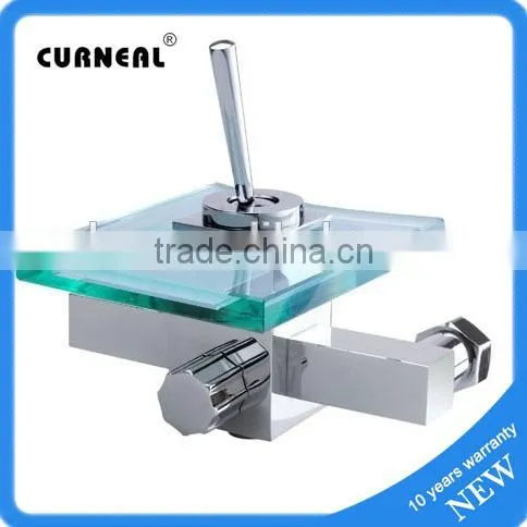 Glass Bathtub Faucet Glass Waterfall Faucet Bath Tub Faucet With Glass Spout