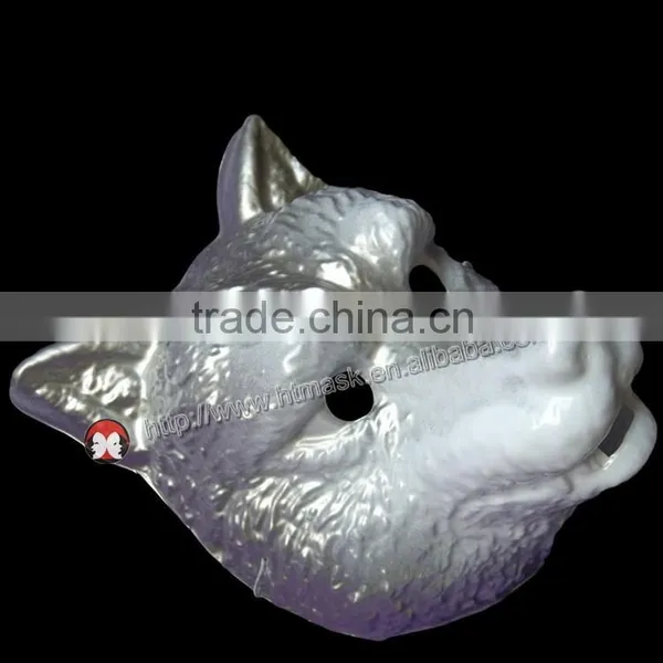Silver Dog Head Animal Party Mask photo-5
