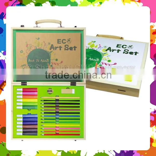 Eco Creative Natural Wooden Gift Box Rainbow Art Set photo-2