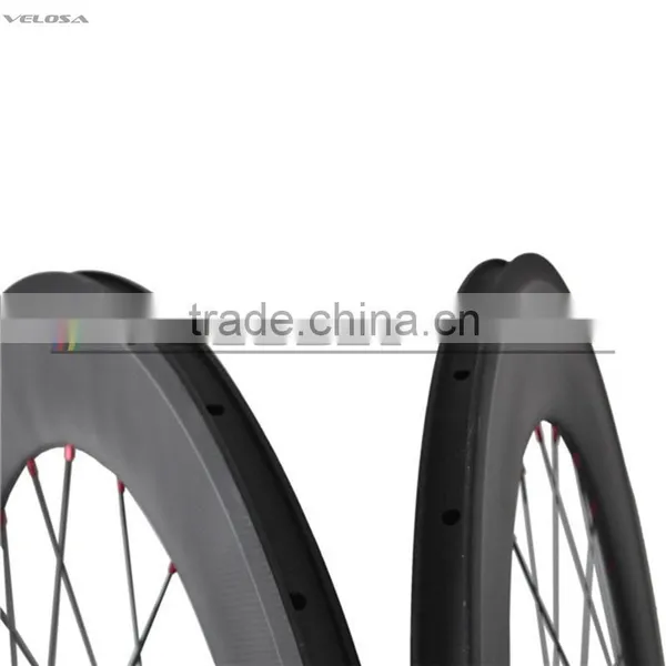 Velosa 700C 88mm Road Wheel Carbon Fiber Cycle Wheels for Road Bike Carbon Wheelset Hot Sale Novatec 271 photo-6