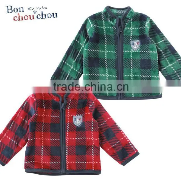 Japanese Wholesale Products Cute Stock Jackets Baby Clothes Check Pattern for Winter Infant Wear Children Garment Kids Clothing photo-6