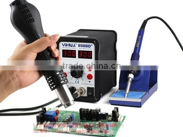 YIHUA 898BD+ 2 in 1 Digital Display Hot Air Desoldering Station , Electric Iron + Heat Gun photo-3
