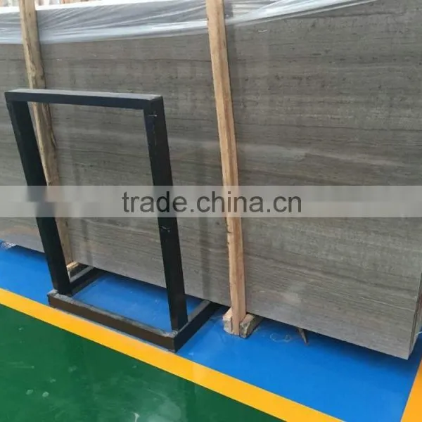 Wooden Grey Marble Slabs & Tiles, Chinese Grey Marble, Grey Polished Marble Floor Covering Tiles, Wall Tiles photo-3