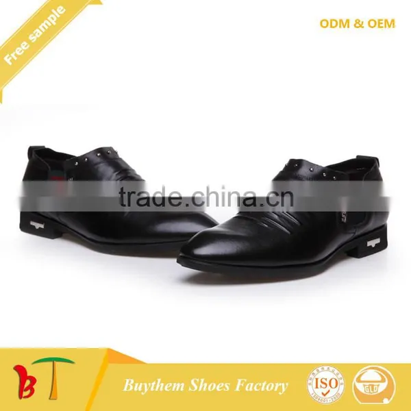 Guangzhou Genuine Leather Flat Men Shoes for Sale photo-4