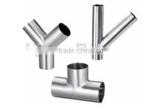 Seamless Y Tee Sanitary Fitting Stainless Steel Pipe Fitting photo-6
